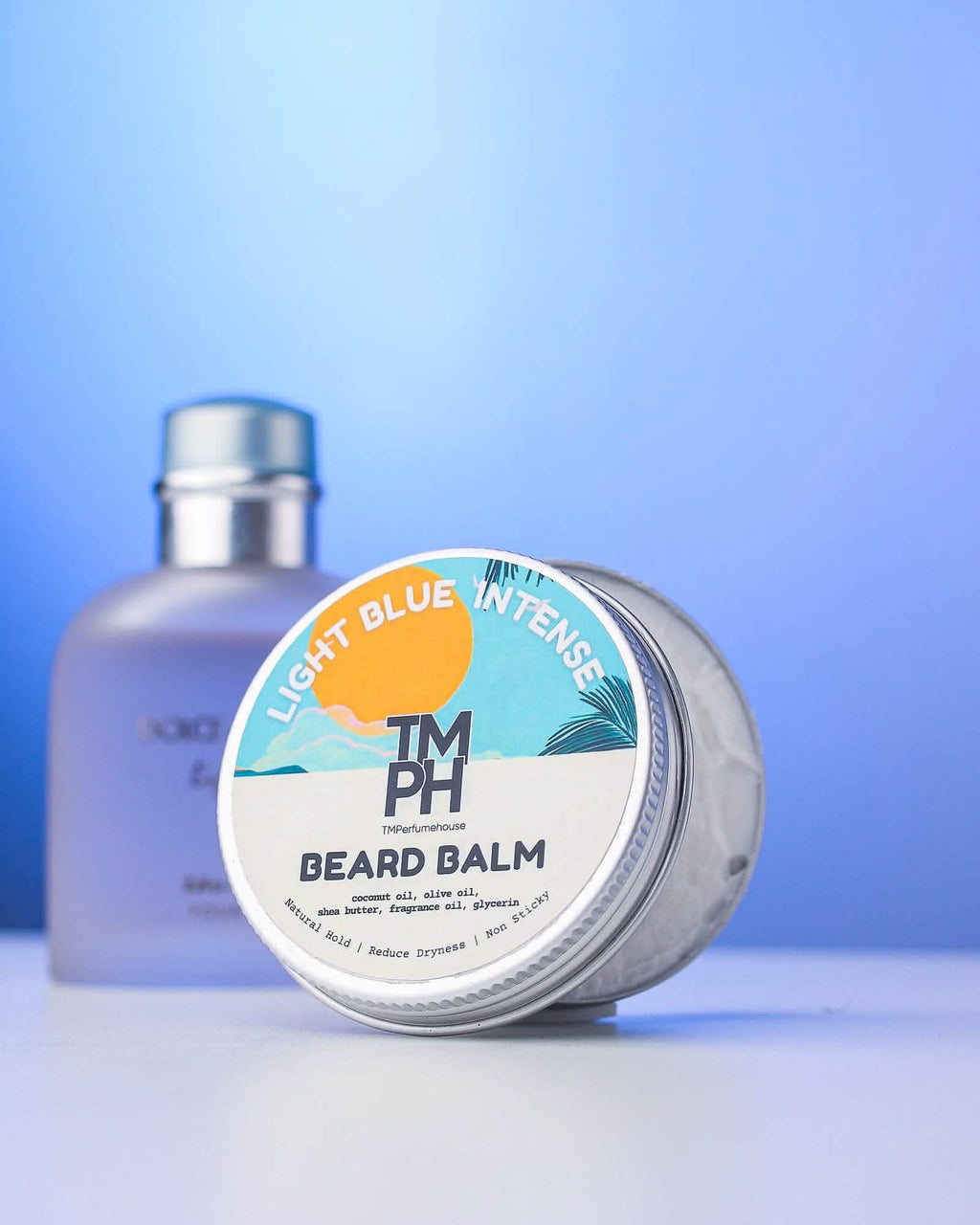 LIGHT BLUE INTENSE | Premium Beard Balm – 10+ Hour Freshness & Styling - Inspired by Light Blue Eau Intense by Dlce & Gbb*na