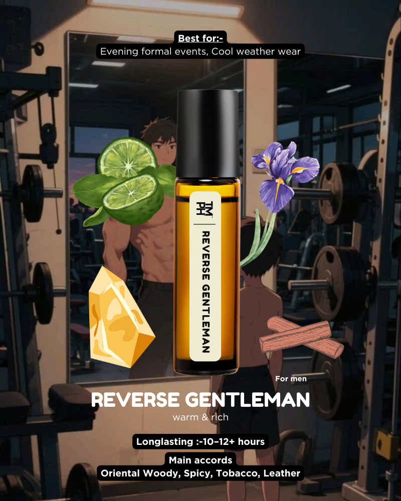 REVERSE GENTLEMAN AT – Boozy Whiskey & Sophisticated Iris Pure Oil
