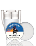 Invictuss 2.0 TM PH beard balm with a silver lid on a white background