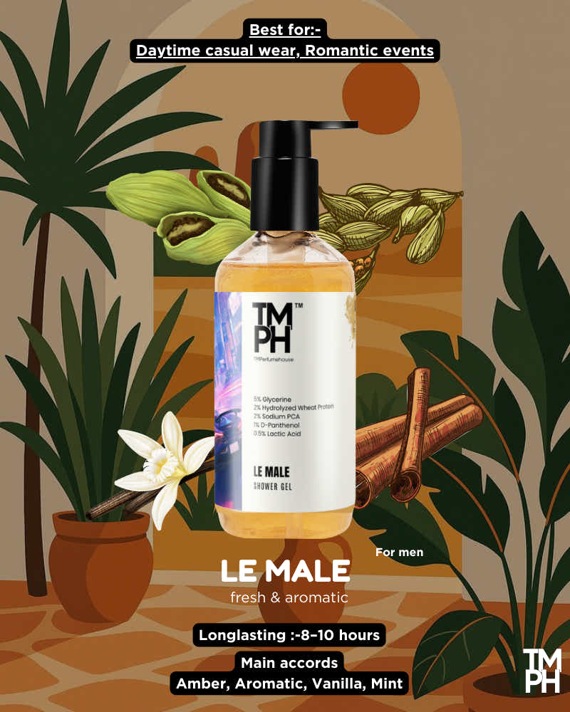 Le Male Inspired Shower Gel – Mint, Vanilla & Deep Skin Care