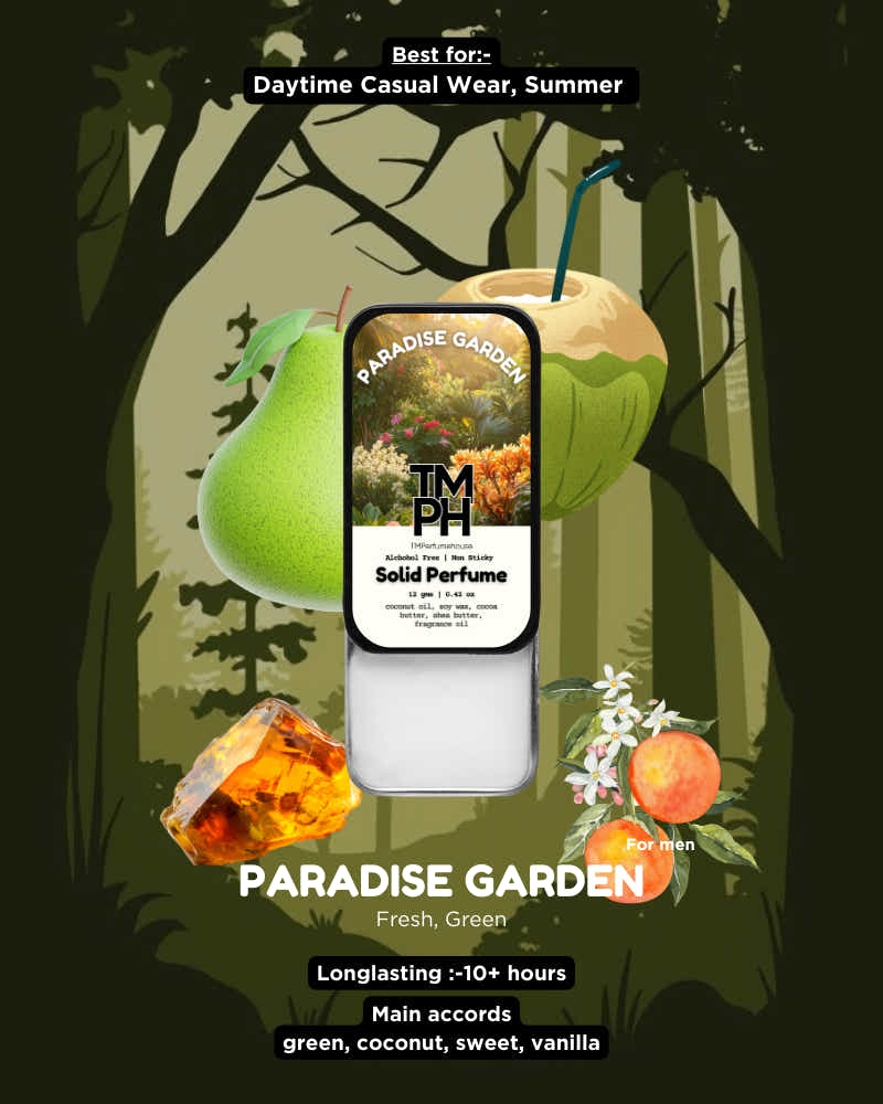 Paradise Garden Solid Perfume – A Vibrant, Tropical & Uplifting Scent