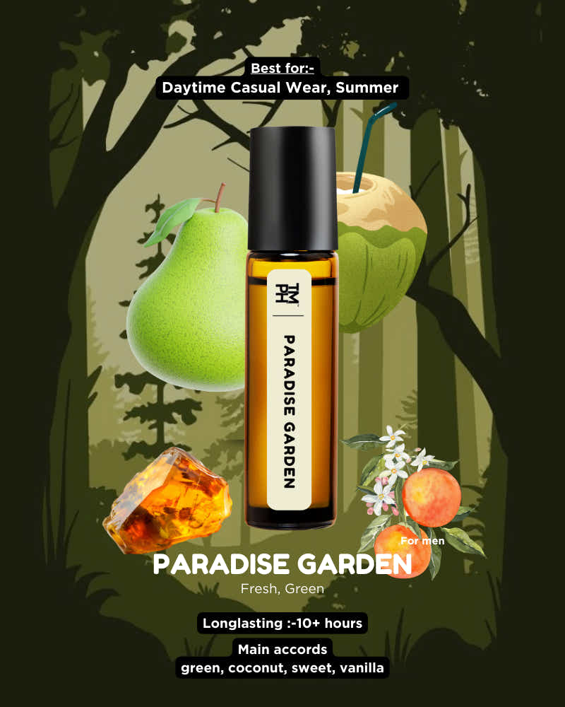 PARADISE GARDEN AT – A Refreshing, Green & Airy Perfume Oil