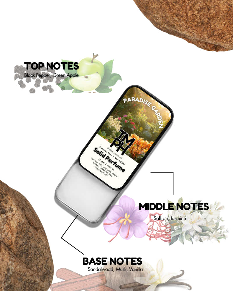 Paradise Garden Solid Perfume – A Vibrant, Tropical & Uplifting Scent