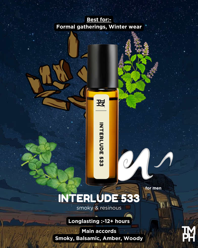 INTERLUDE 533 AT – A Bold, Smoky & Opulent Perfume Oil