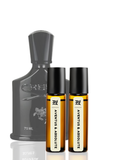 Creed bottle and two Aventus & Absolute roller bottles on a white background