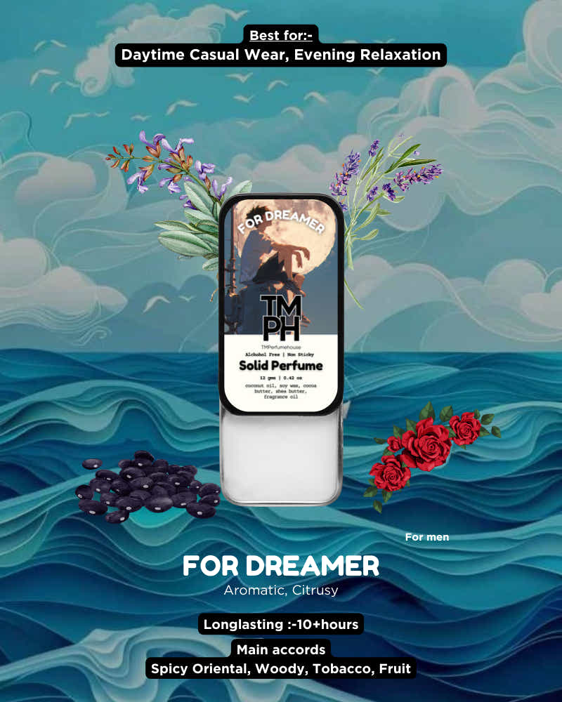 For Dreamer Solid Perfume – A Fresh, Aromatic & Inspiring Scent
