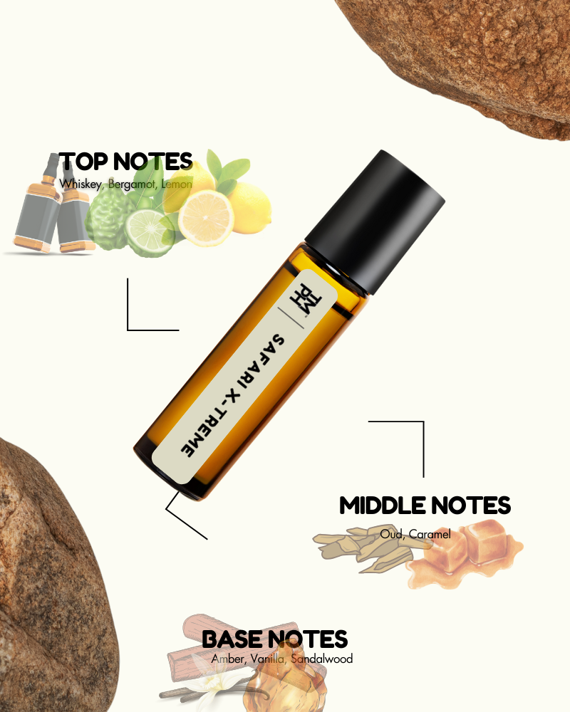 Safari X-treme AT | Luxury Niche Attar – 10+ Hour Long Lasting Pure Oil