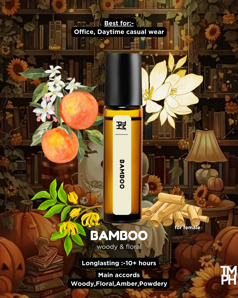 BAMBOO AT | Luxury Designer Attar – 10+ Hour Long Lasting Pure Oil - Inspired by Gu*ci Bamboo