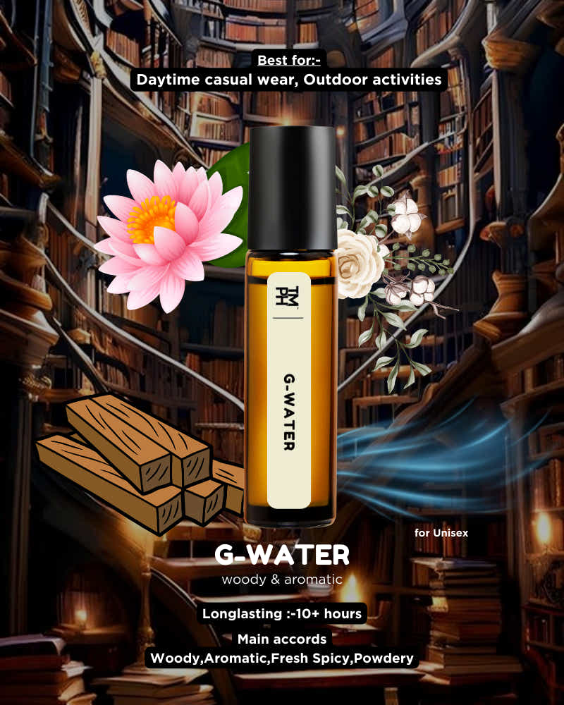 G-WATER AT | Luxury Designer Attar – 10+ Hour Long Lasting Pure Oil