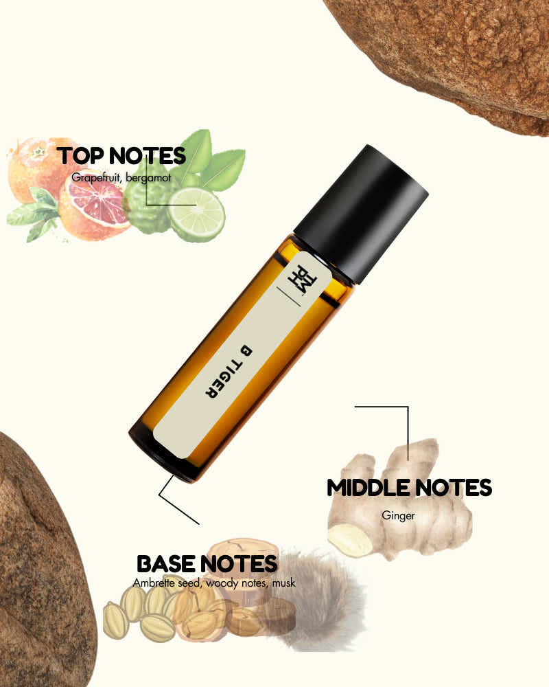 B TIGER AT | Luxury Designer Attar Inspired by B*lgari Tygar – 10+ Hours Long Lasting Pure Oil Scent