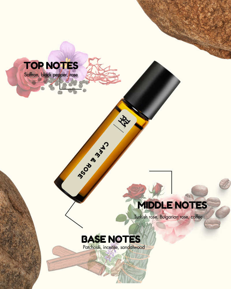 CAFE & ROSE AT | Luxury Niche Attar – 10+ Hour Long Lasting Pure Oil - Inspired by Café Rose by To Fo*d*
