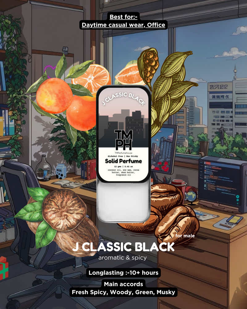 J Classic Black  – A Bold, Sophisticated & Timeless Scent
