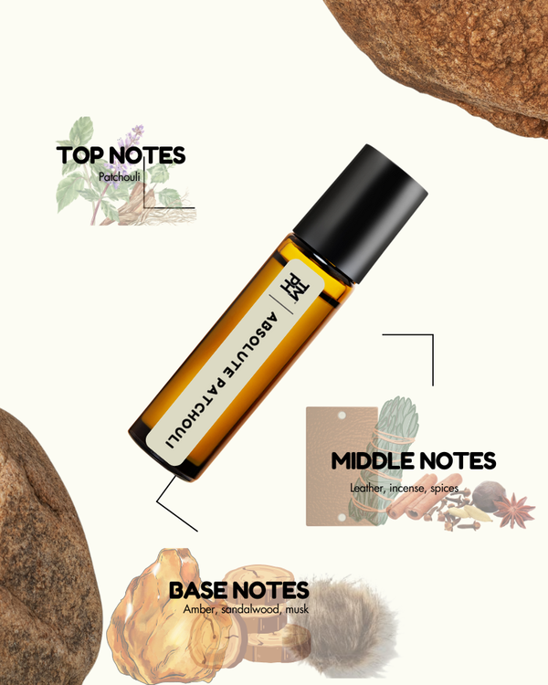ABSOLUTE PATCHOULI AT | Luxury Designer Attar – 10+ Hours Long Lasting Pure Oil