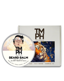 TM PH Beard Balm container with packaging featuring a tiger illustration on a white background