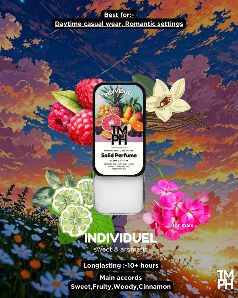 INDIVIDUEL | Luxury Solid Perfume Balm – 10+ Hours Long Lasting Travel Scent