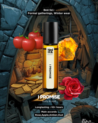Vial labeled 'I Promise' with decorative elements in a fantasy setting