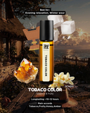 Tobacco Color perfume bottle with scenic background