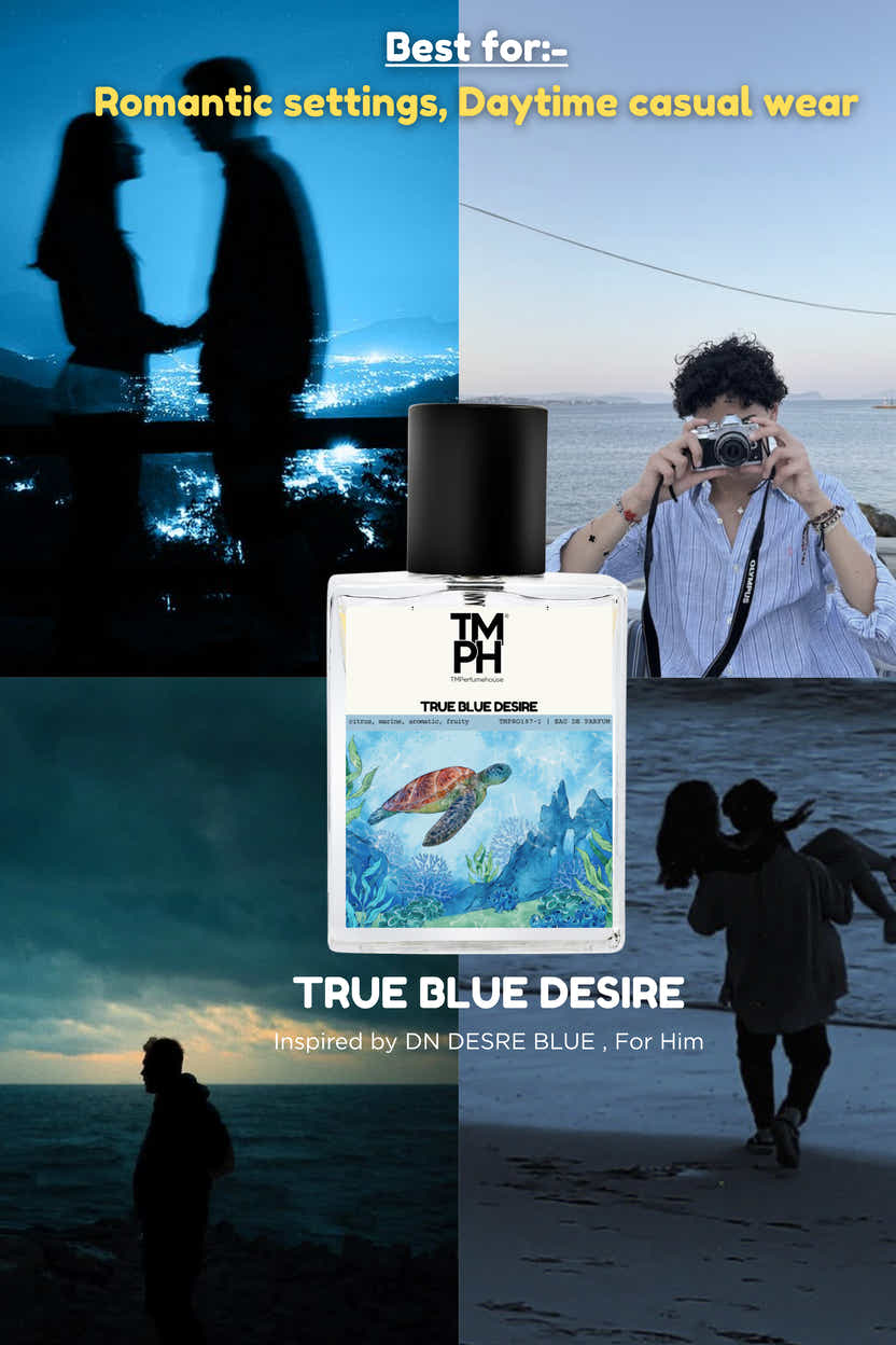 DUN BLUE DESIRE | Premium Designer Perfume – 12+ Hour Long Lasting Spray  - Inspired by Desire Blue Ocean by Du*hill