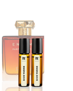 Enigma Dove perfume bottles on a white background