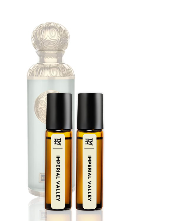Two roller bottles with Imperial Valley branding on a white background
