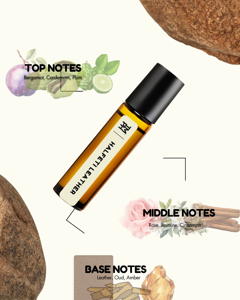 Halfeti Leather AT | Luxury Oriental Attar – 10+ Hour Long Lasting Pure Oil - Inspired by Hlfti Lathr by Pnhligon’s