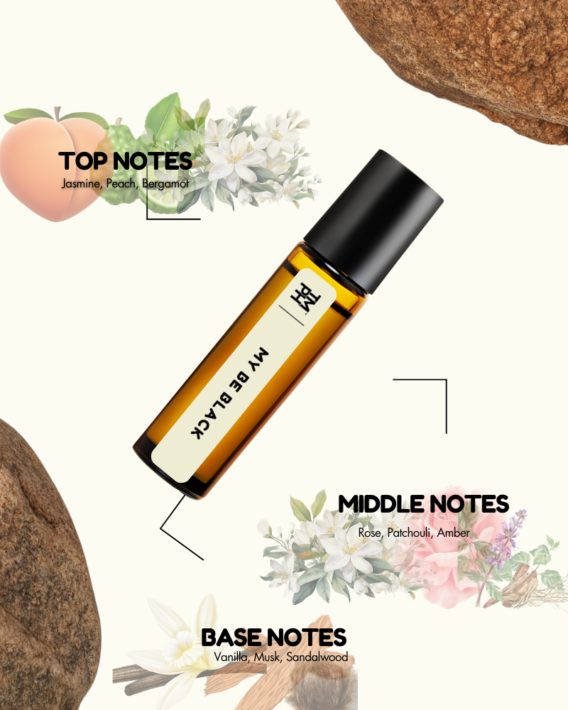 MY BE BLACK AT | Luxury Designer Attar – 10+ Hour Long Lasting Pure Oil - Inspired by My Bu*berry Black