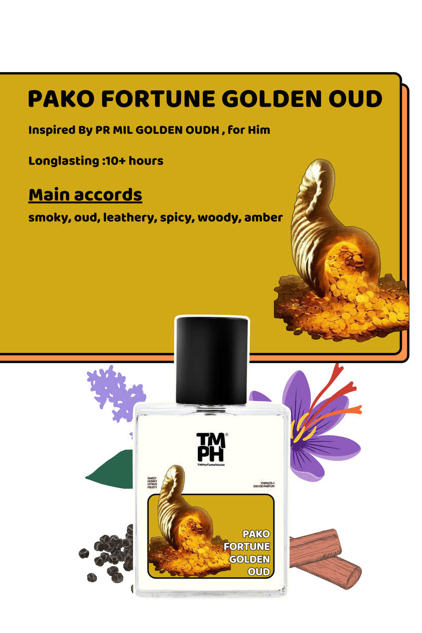 Pako Fortune Golden Oud  –  Inspired perfume | TMPerfumehouse