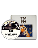 TM PH beard balm container with tiger illustration on packaging