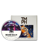 TM PH Beard Balm container with packaging featuring a tiger design on a white background