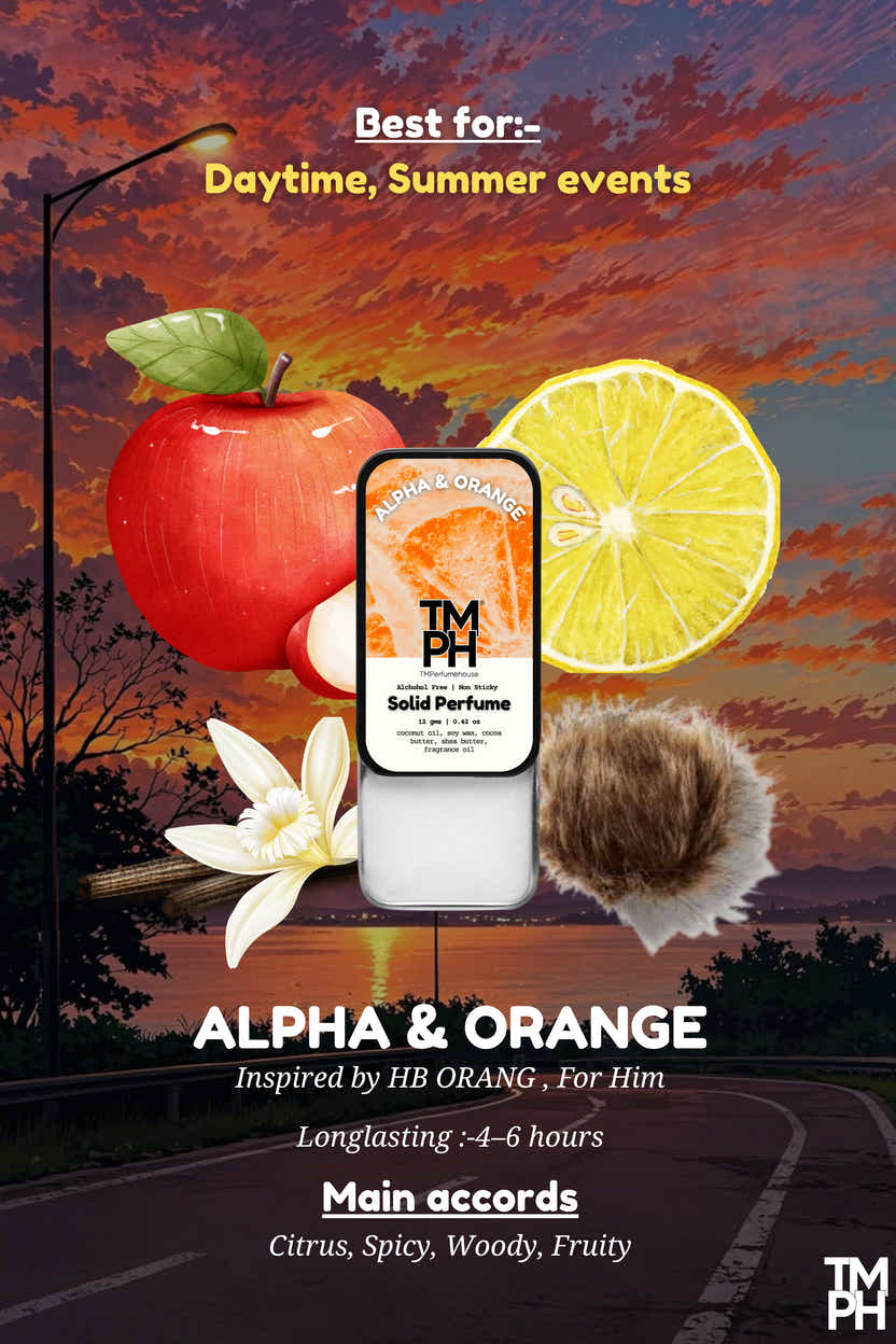 Alpha & Orange - Solid Perfume | TMPerfumehouse