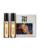 Two bottles of Polo Green with a box featuring a tiger illustration and 'TM PH' branding on a white background.