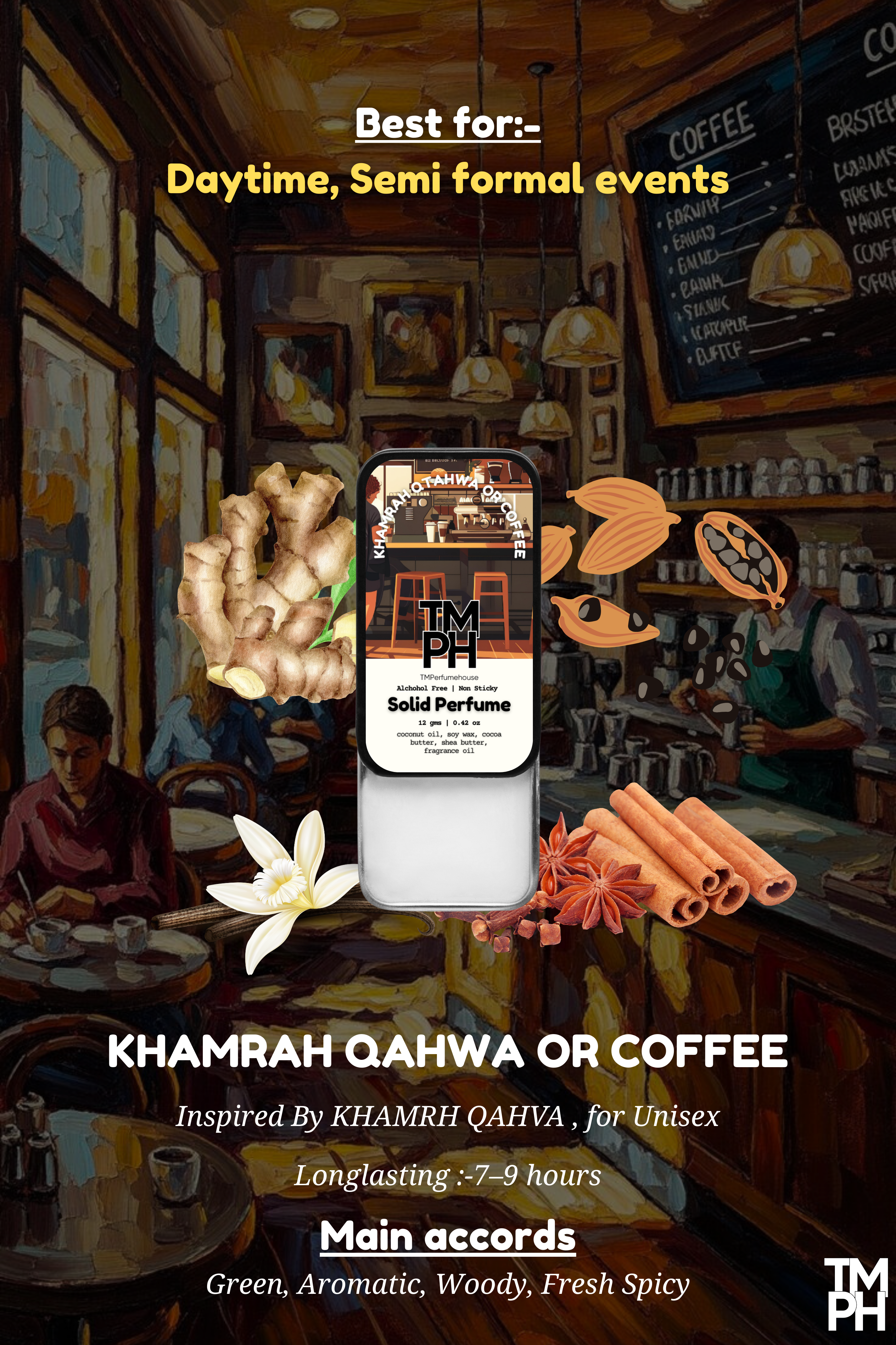 Khamrah Qahwa or coffee Solid Perfume