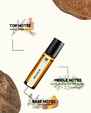 doTERRA Lavender essential oil bottle with botanical illustrations and notes on a white background