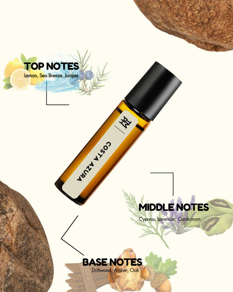 COSTA AZURA AT | Luxury Niche Attar – 10+ Hour Long Lasting Pure Oil  - Inspired by Costa Azzurra by To Ford