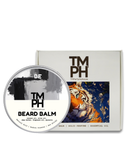 TM PH beard balm container with tiger illustration on packaging