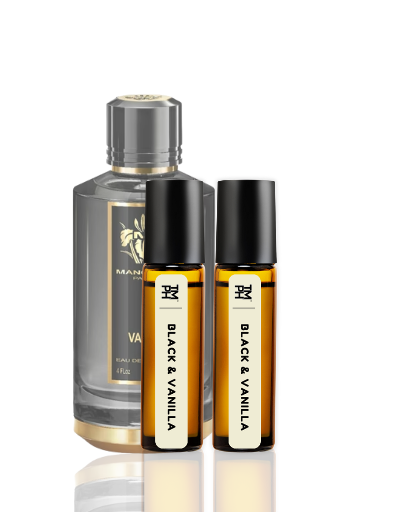 Black & Vanilla AT | Luxury Niche Attar – 10+ Hour Long Lasting Pure Oil - Inspired by Blck Vnill by Mncr*