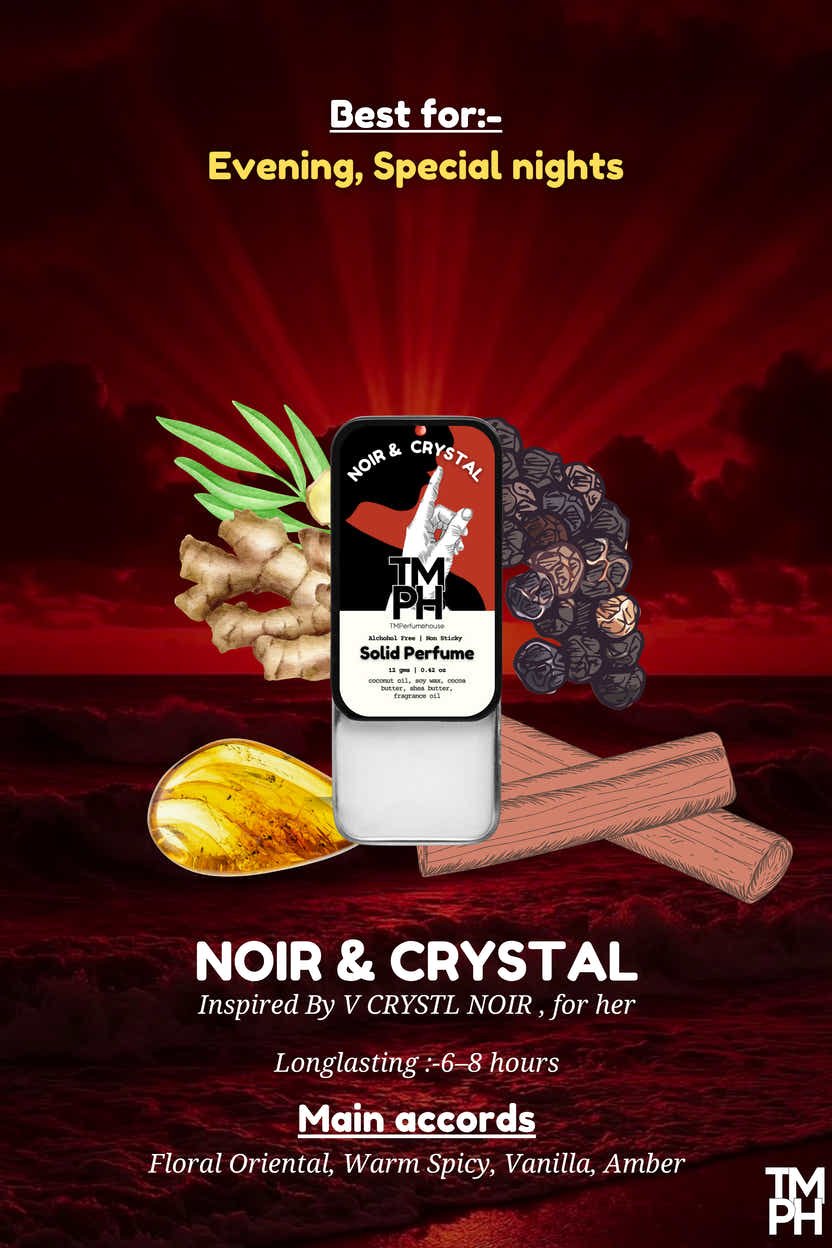 Noir & Crystal-Solid Perfume | TMPerfumehouse