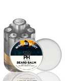 Beard balm container with 'Wanted Night' label on a white background