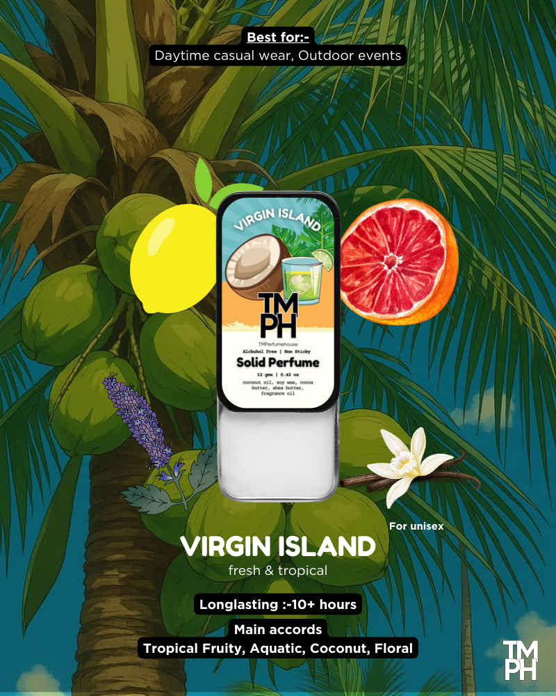 Virgin Island Solid Perfume – A Fresh, Tropical & Breezy Beach Scent
