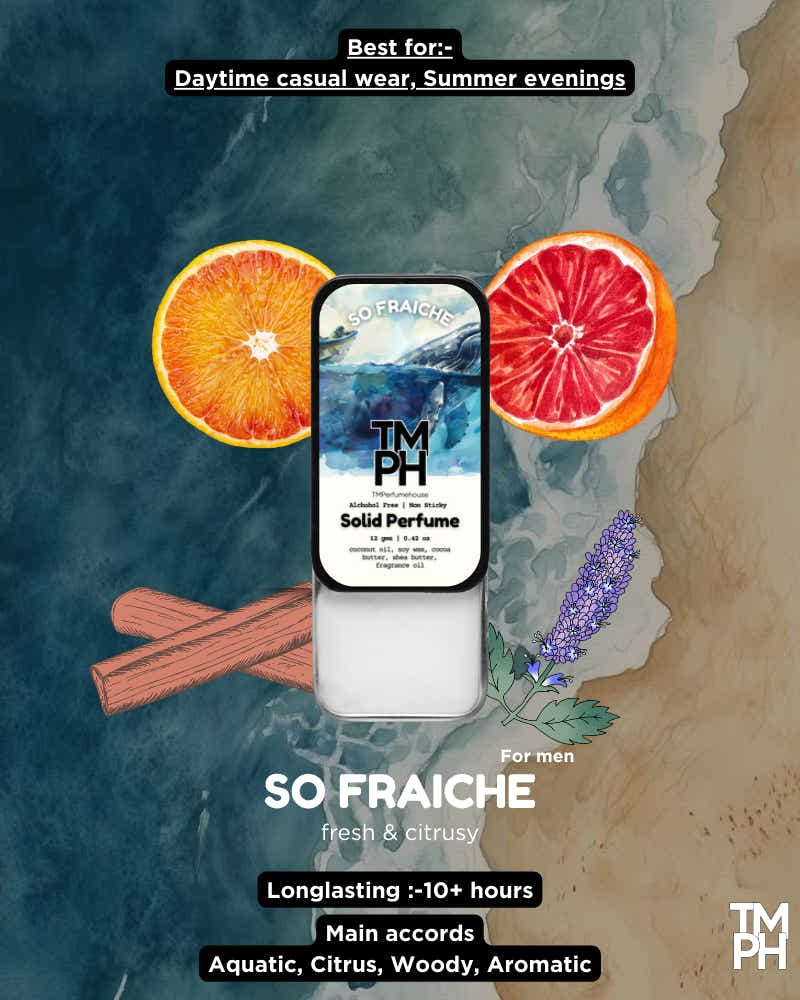 So Fraiche Solid Perfume – A Crisp, Energizing & Modern Scent