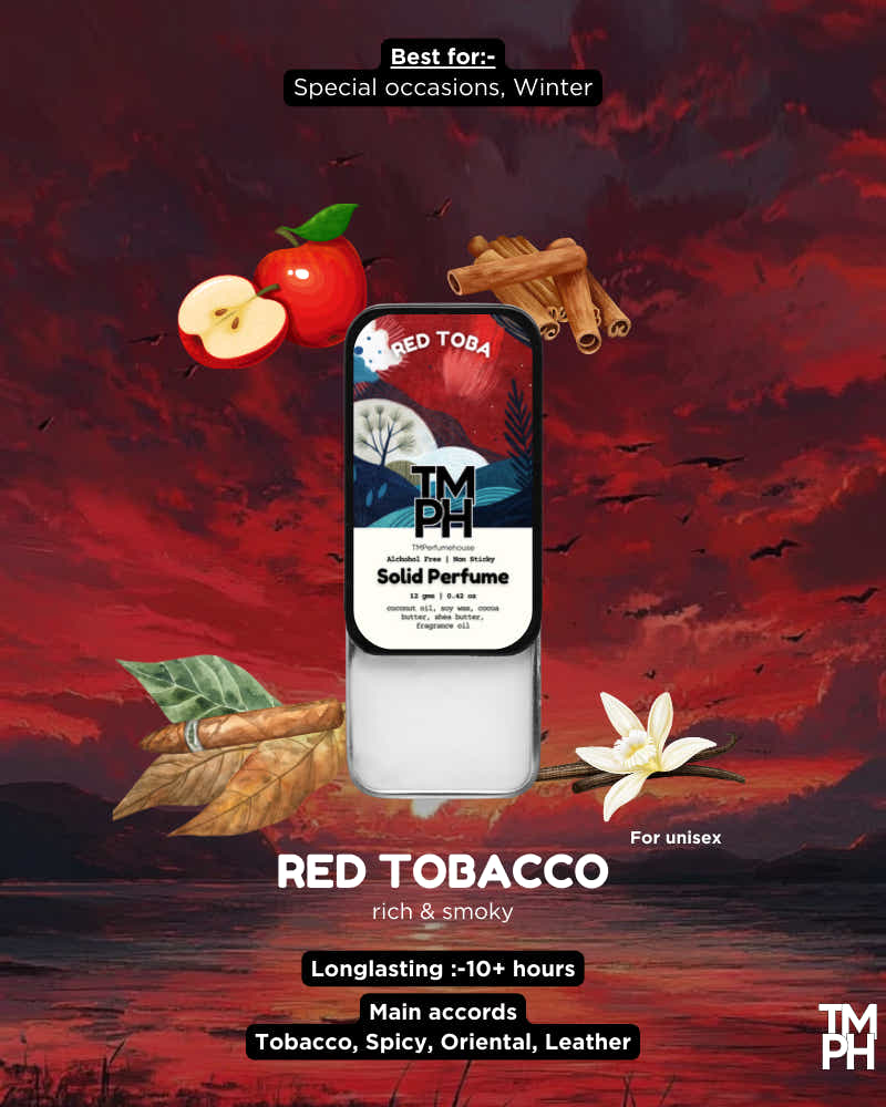 Red Tobacco Solid Perfume – A Bold, Smoldering & Hypnotic Scent