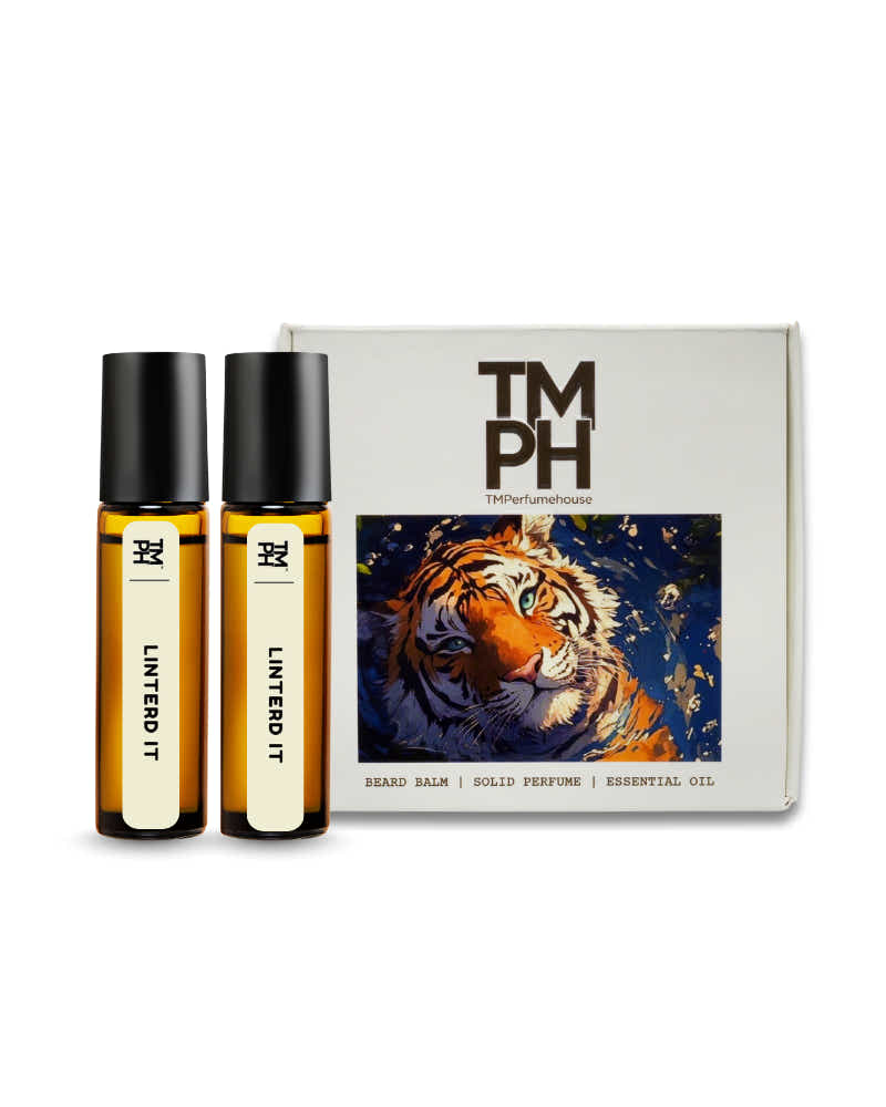 Two bottles of Linterdit with a box featuring a tiger illustration and 'TM PH' branding on a white background.