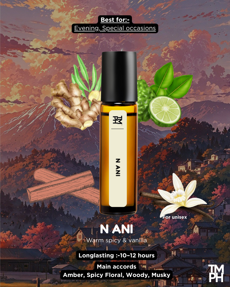 N ANI AT – Sensual Amber-Vanilla in 100% Pure Oil