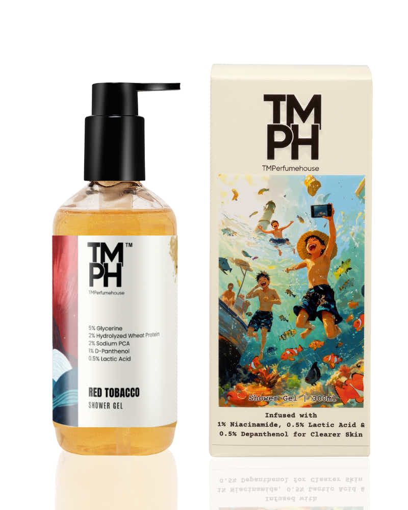 Red Tobacco Inspired Shower Gel – Spicy Tobacco & Deep Skin Care