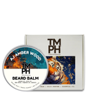 Beard balm container with tiger design and 'TM PH' branding on a white background