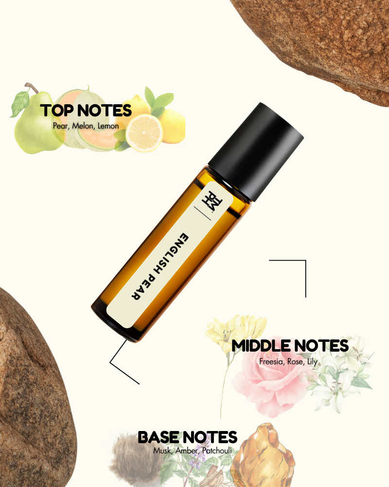 English Pear AT | Luxury Niche Attar – 10+ Hour Long Lasting Pure Oil - Inspired by Englsh Par & Frsi* by J* Mlne