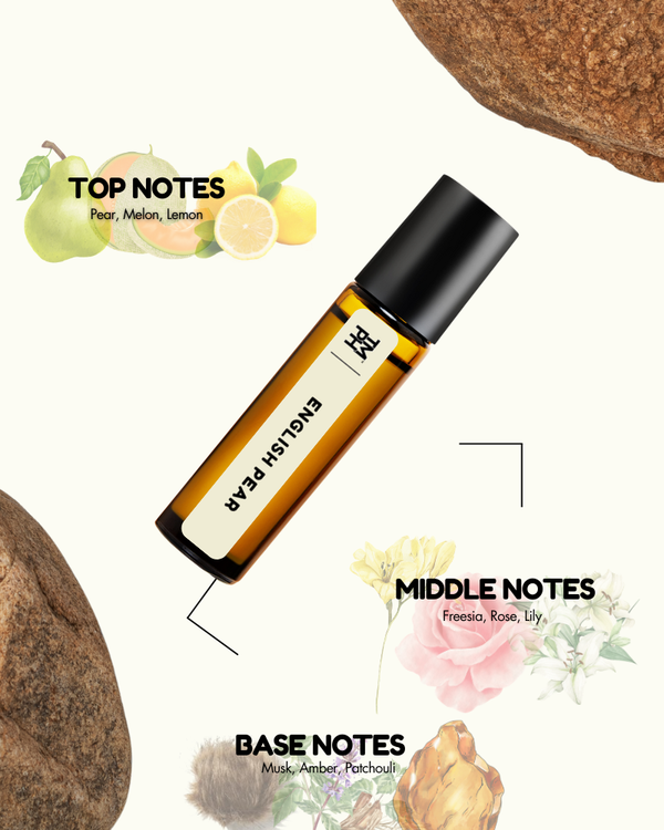 English Pear AT | Luxury Niche Attar – 10+ Hour Long Lasting Pure Oil - Inspired by Englsh Par & Frsi* by J* Mlne