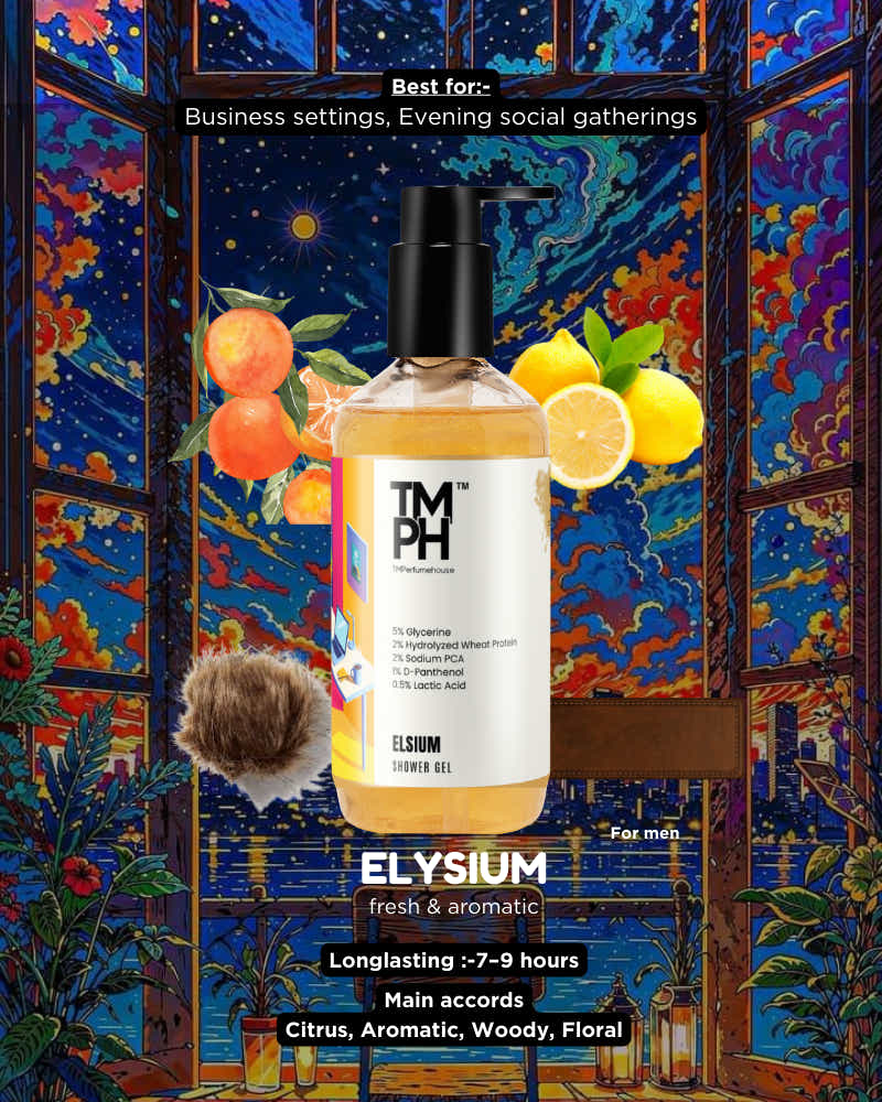 Elysium Shower Gel – Premium Refreshing Body Wash with Active Ingredients