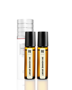 Two bottles of Dr. Homme Sport cologne on a white background