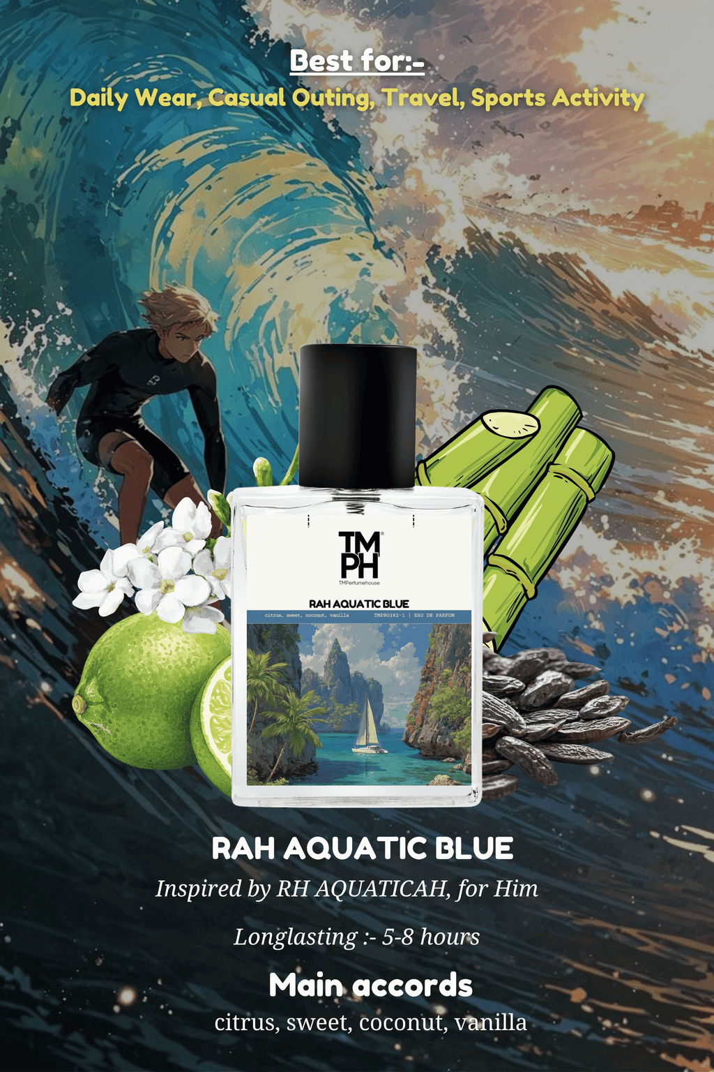 Rah Aquatic Blue  - Inspired Perfume | TMPerfumehouse